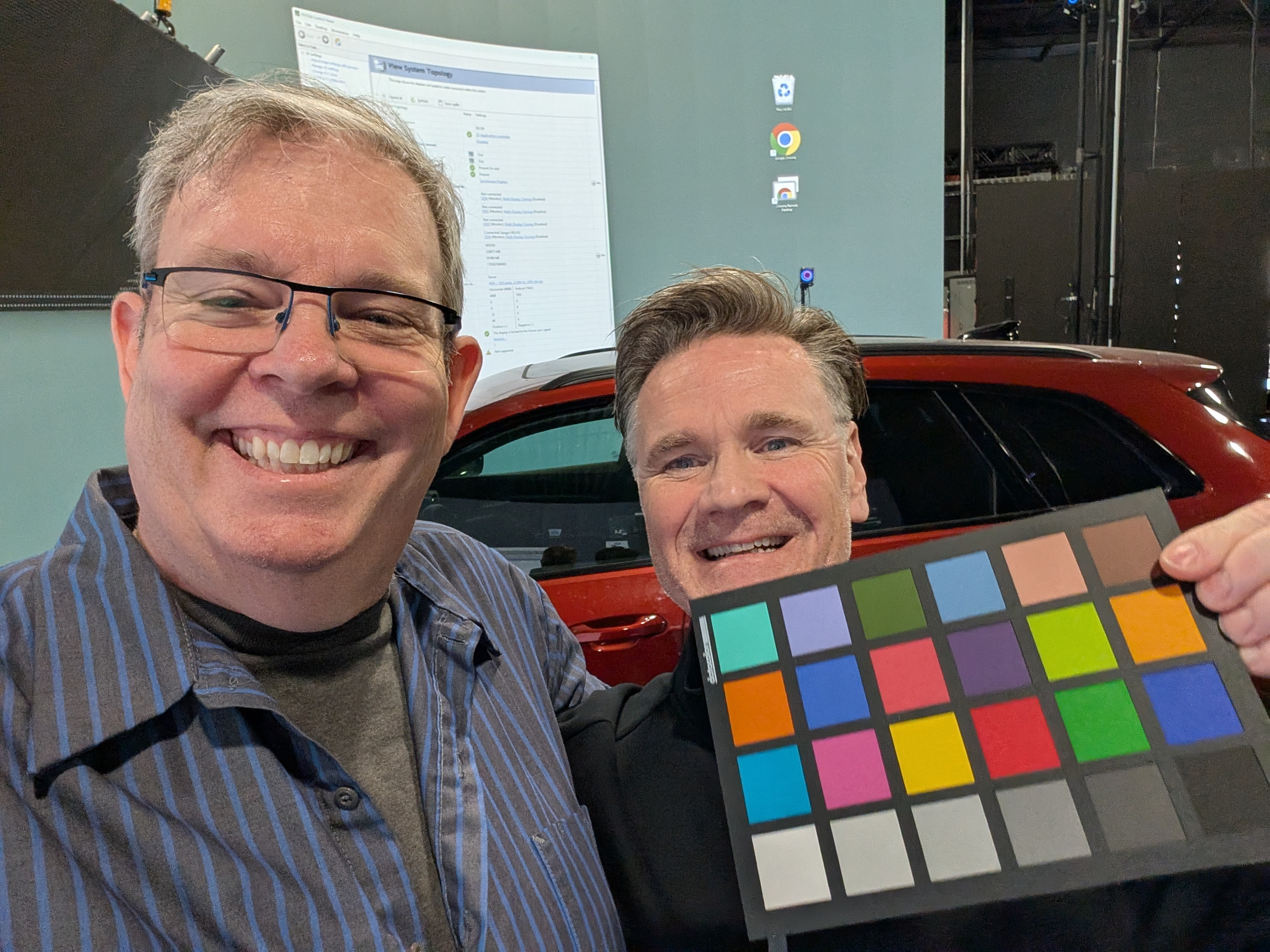 Color calibration on set